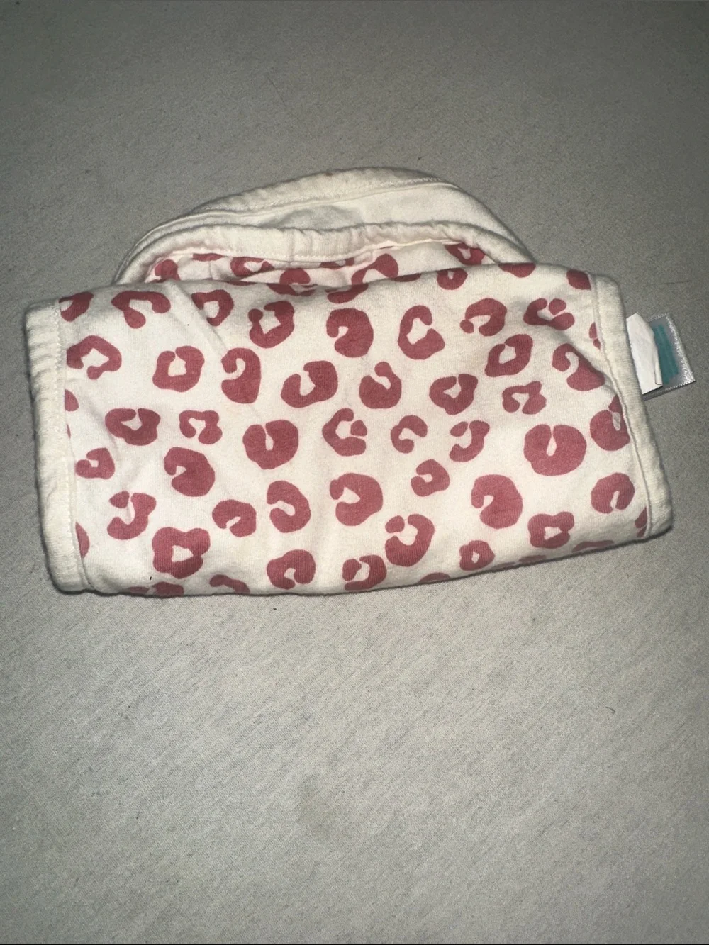 Home. Pink Leopard Print Baby Burp Cloth